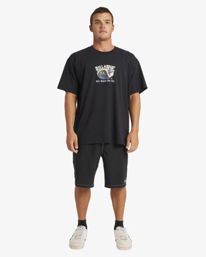 billabong, Behind The Lip Og - T-Shirt für Männer, BLACK (blk) Behind The Lip Og - Short Sleeve T-Shirt for Men  24A354571