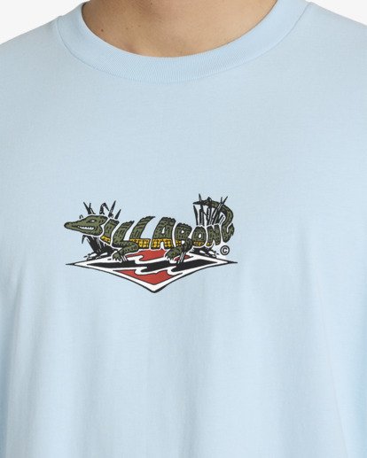 billabong, Croc Diamond Og - T-Shirt à manches courtes pour Homme, POWDER BLUE (pdr) Croc Diamond Og - Short Sleeve T-Shirt for Men  24A354572