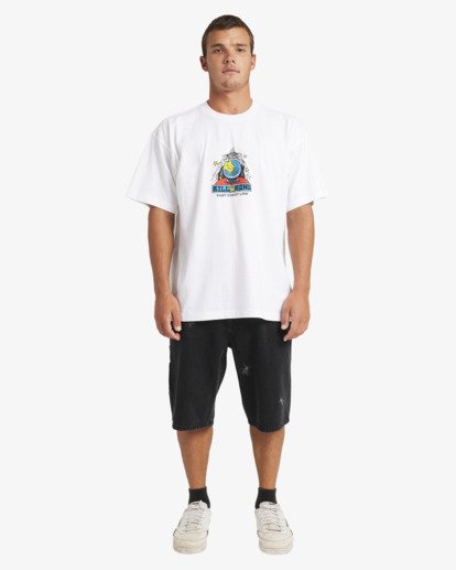 billabong, East Coast Low Og - Camiseta de manga corta para hombre, WHITE (wht) East Coast Low Og - Short Sleeve T-Shirt for Men  24A354573