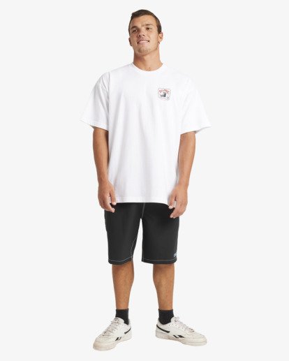 billabong, Wave Pool Og - T-Shirt à manches courtes pour Homme, WHITE (wht) Wave Pool Og - Short Sleeve T-Shirt for Men  24A354575