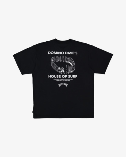 billabong, Domino Dave Og - T-Shirt für Männer, WASHED BLACK (waa) Domino Dave Og - Short Sleeve T-Shirt for Men  24A354576