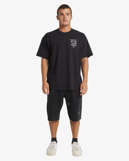billabong, Domino Dave Og - T-Shirt für Männer, WASHED BLACK (waa) Domino Dave Og - Short Sleeve T-Shirt for Men  24A354576