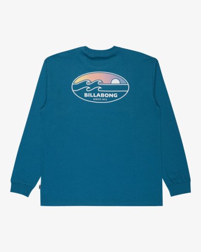 billabong, Runner Regular - T-shirt manches longues pour Homme, REAL TEAL (rtl) Runner Regular - Long Sleeve T-Shirt for Men  24A364501