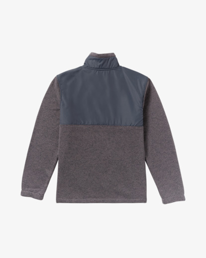 billabong, Boundary Blocked - Polaire à col montant zippé pour Homme, DUSTY PURPLE (dup) Boundary Blocked - Half Zip Mock Neck Fleece for Men  24A413503
