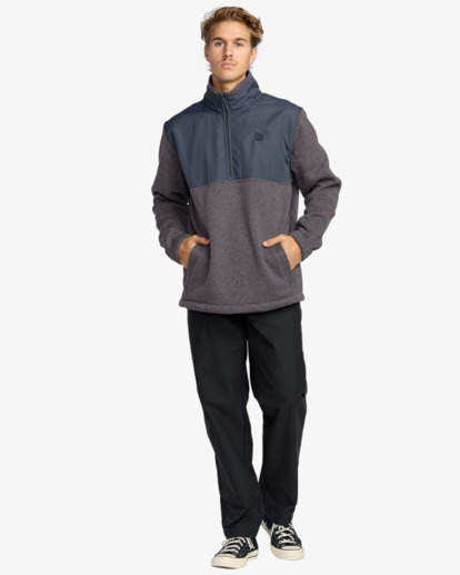 Boundary Blocked - Half Zip Mock Neck Fleece for Men  24A413503