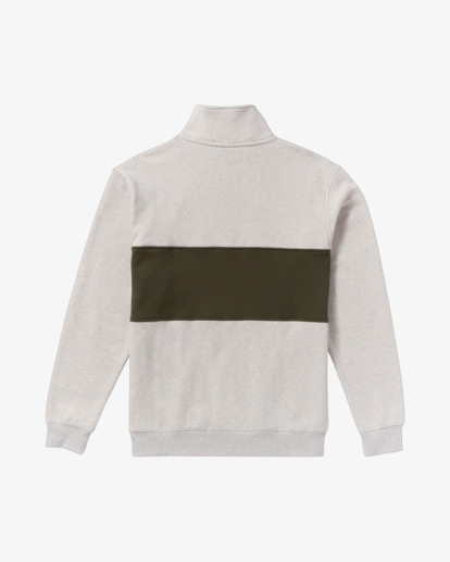 billabong, Bad Dog 3/4 - Half Zip Mock Neck Fleece for Men, SAND HEATHER (sae) Bad Dog 3/4 - Half Zip Mock Neck Fleece for Men  24A413504