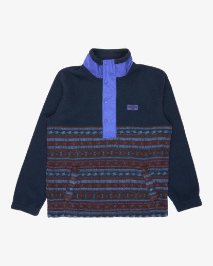 billabong, Boundary Solstice - Sweat en polaire pour Homme, NAVY (nvy) Boundary Solstice - Fleece Top for Men  24A414500