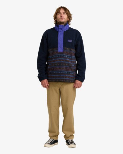 billabong, Boundary Solstice - Sweat en polaire pour Homme, NAVY (nvy) Boundary Solstice - Fleece Top for Men  24A414500