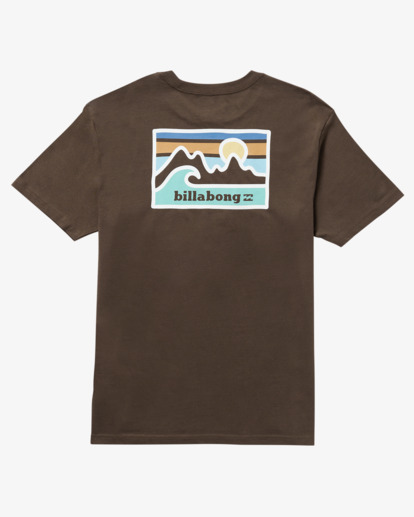 billabong, Range Adiv - Short Sleeve T-Shirt for Men, CHOCOLATE (cho) Range Adiv - Short Sleeve T-Shirt for Men  24A502501