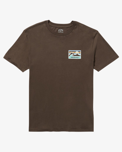billabong, Range Adiv - Short Sleeve T-Shirt for Men, CHOCOLATE (cho) Range Adiv - Short Sleeve T-Shirt for Men  24A502501