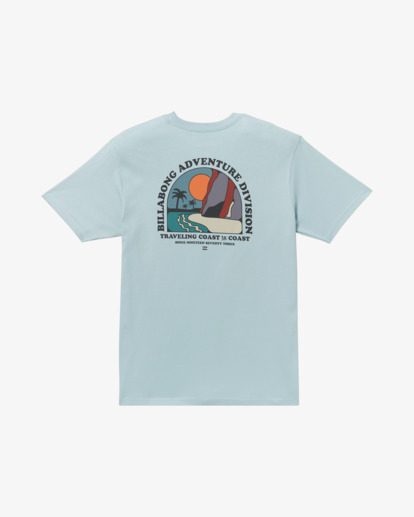 billabong, Sundown A/Div - T-Shirt à manches courtes pour Homme, DUSTY BLUE (dyb) Sundown A/Div - Short Sleeve T-Shirt for Men  24A503503