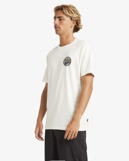 billabong, Rockies A/DIV - T-Shirt à manches courtes pour Homme, OFF WHITE (ofw) Rockies A/DIV - Short Sleeve T-Shirt for Men  24A504500