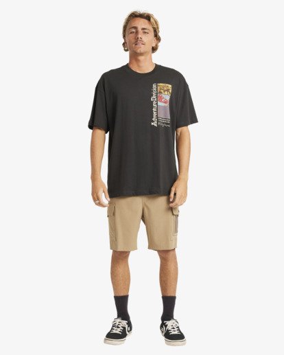 billabong, Evolve A/DIV - T-Shirt à manches courtes pour Homme, WASHED BLACK (waa) Evolve A/DIV - Short Sleeve T-Shirt for Men  24A504508