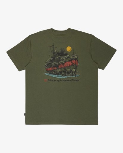 billabong, Abandoned A/DIV - Short Sleeve T-Shirt for Men, FATIGUE (fat) Abandoned A/DIV - Short Sleeve T-Shirt for Men  24A504510