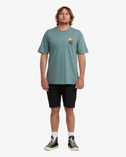 billabong, Canyons Regular - T-Shirt für Männer, SEA BLUE (sbl) Canyons Regular - Short Sleeve T-Shirt for Men  24A504512