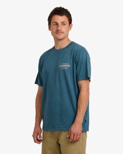 billabong, South Runner Premium - Camiseta de manga corta para hombre, REAL TEAL (rtl) South Runner Premium - Short Sleeve T-Shirt for Men  24A524502