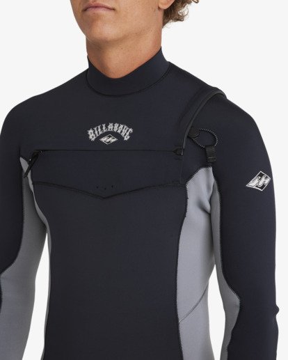 billabong, 4/3mm Absolute Natural - GBS-Neoprenanzug mit Chest-Zip für Männer, ALLOY (aly) 4/3mm Absolute Natural - Chest Zip GBS Wetsuit for Men  24AW191507