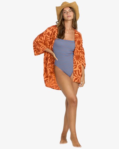 billabong, Beach side - Short Sleeves Shirt for Women, ORANGE SQUEEZE (njy0) Beach side - Short Sleeves Shirt for Women  24B041501