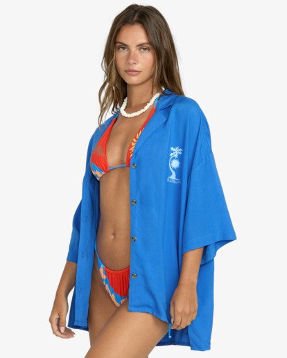 billabong, Beach side - Short Sleeves Shirt for Women, TRUE BLUE (trb) Beach side - Short Sleeves Shirt for Women  24B041501