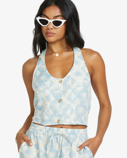 billabong, Go West - Crop Top for Women, POWDER BLUE (pow) Go West - Crop Top for Women  24B041512