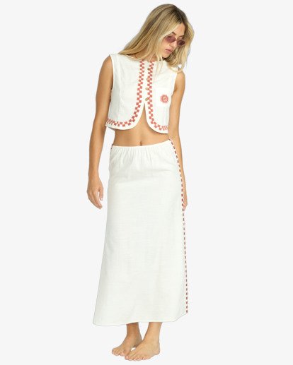 billabong, Secret Cove - Crop Top for Women, SALT CRYSTAL (scs) Secret Cove - Crop Top for Women  24B042506
