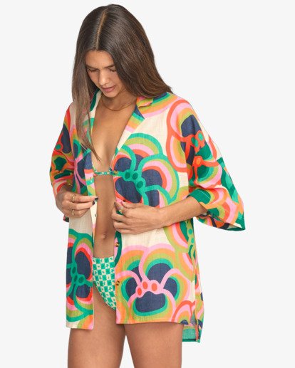 billabong, Mami Wata Beach Side - Haut classique pour Femme, MULTI (mul) Mami Wata Beach Side - Button Down Shirt for Women  24B042510