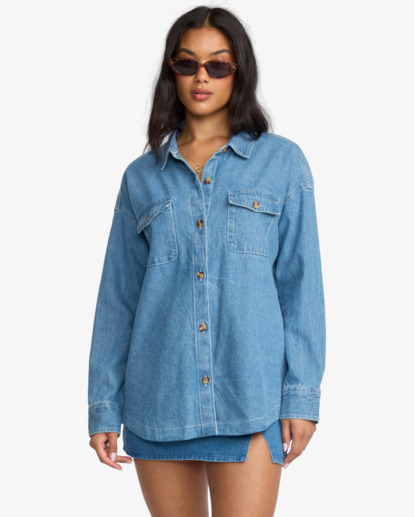 Fadeaway - Denim Shacket for Women  24B053502