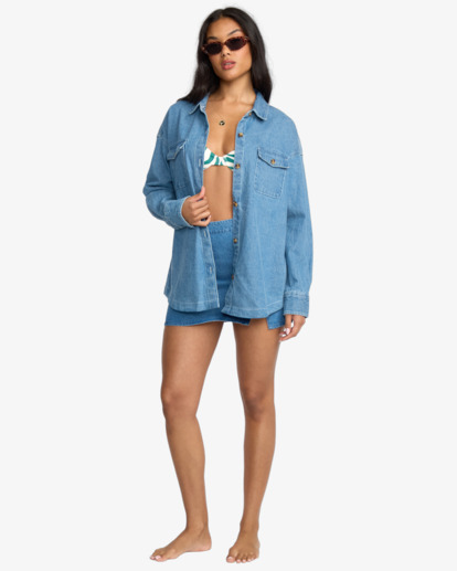 Fadeaway - Denim Shacket for Women  24B053502