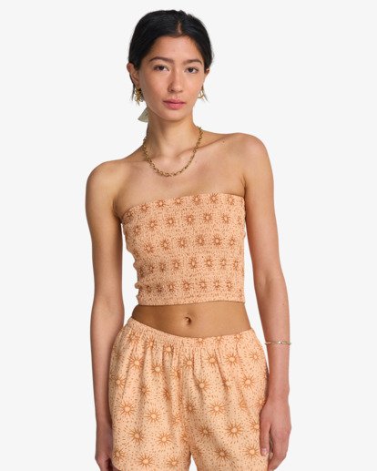 Keep It Simple - Smocked Crop Top for Women  24B061602