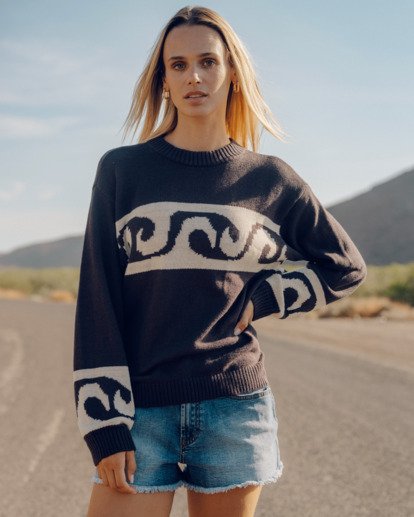 Wave Fade - Cozy Pullover Jumper for Women  24B073506
