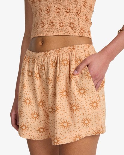 Sun Fade - Elastic Waist Shorts for Women  24B091511