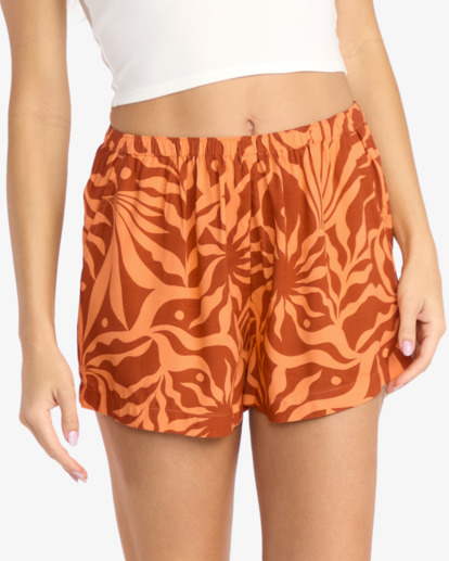 Sun Fade - Elastic Waist Shorts for Women  24B091511