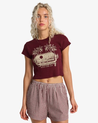 Sun Fade - Elastic Waist Shorts for Women  24B091511