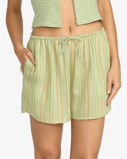 billabong, Summer Sunshine - Shorts mit elastischem Bund für Frauen, PISTACHIO (gfm0) Summer Sunshine - Elasticated Shorts for Women  24B092501