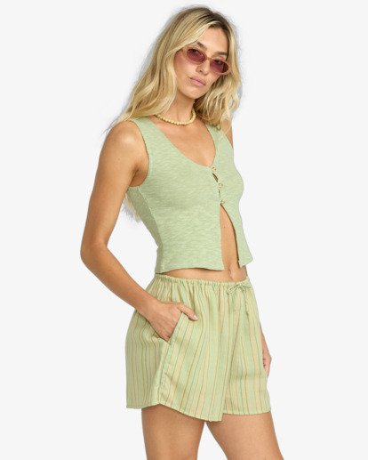 billabong, Summer Sunshine - Shorts mit elastischem Bund für Frauen, PISTACHIO (gfm0) Summer Sunshine - Elasticated Shorts for Women  24B092501