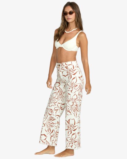 billabong, Free Fall - Pantaloni con gamba ampia da Donna, SALT CRYSTAL (scs) Free Fall - Wide Leg Trousers for Women  24B112500