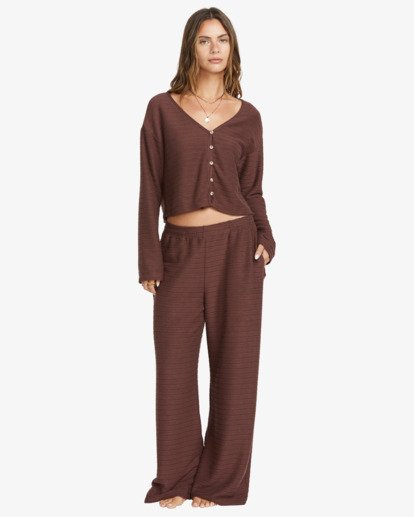 billabong, All I Need Tropics - Elastic Waist Pants for Women, CHOC CHIP (rsl0) All I Need Tropics - Elastic Waist Pants for Women  24B121501