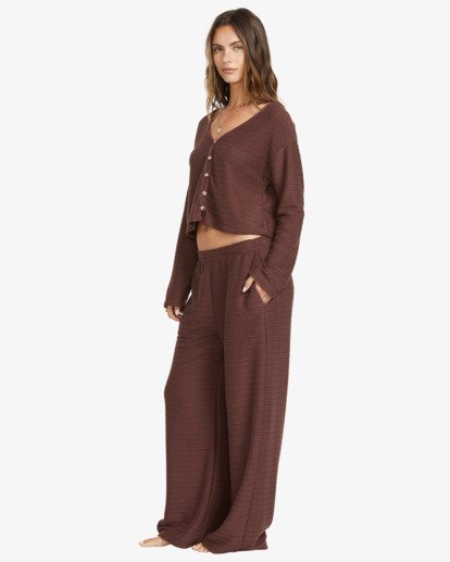 billabong, All I Need Tropics - Elastic Waist Pants for Women, CHOC CHIP (rsl0) All I Need Tropics - Elastic Waist Pants for Women  24B121501