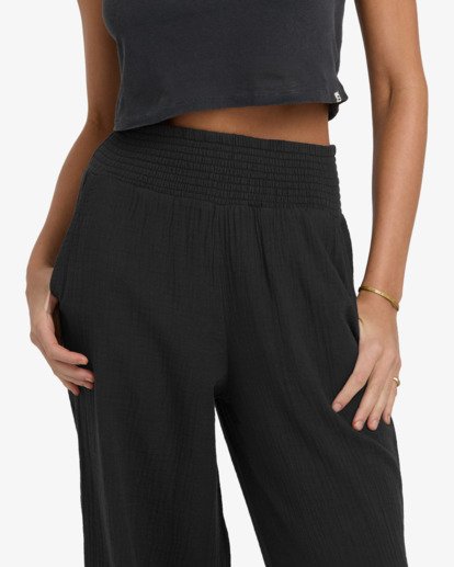 New Waves Gauze Elst - Elasticated Trousers for Women  24B121506