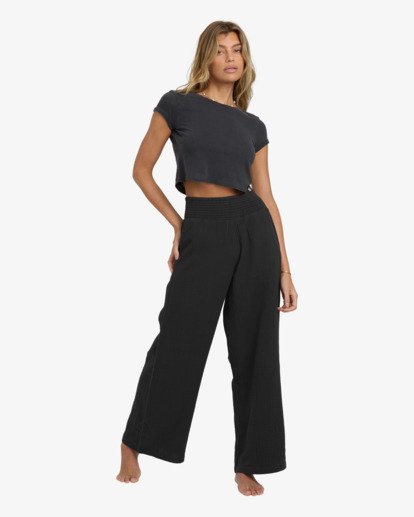 New Waves Gauze Elst - Elasticated Trousers for Women  24B121506