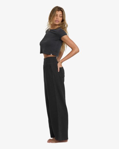 New Waves Gauze Elst - Elasticated Trousers for Women  24B121506