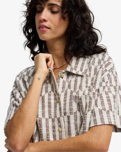 Vivid Wave - Elasticated Trousers for Women  24B121602