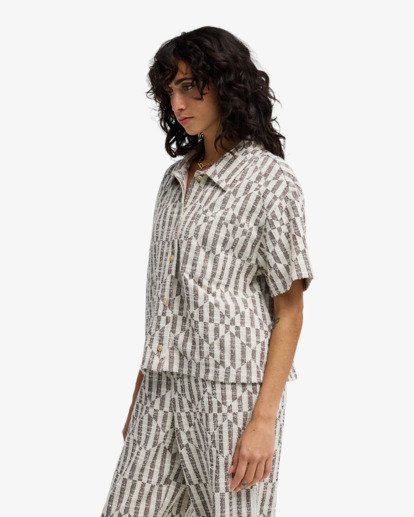 Vivid Wave - Elasticated Trousers for Women  24B121602