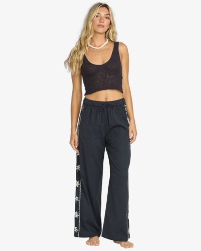 billabong, Days End - Hose mit elastischem Bund für Frauen, BLACK SANDS (bsd) Days End - Elasticated Trousers for Women  24B122502