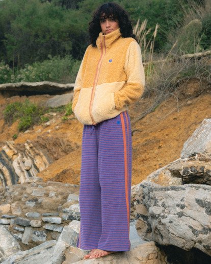Date Palm Terry - Wide Leg Tracksuit Bottoms for Women  24B123507