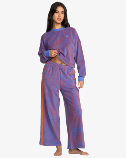 Date Palm Terry - Wide Leg Tracksuit Bottoms for Women  24B123507