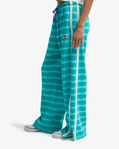 billabong, Party Block - Trainingsbroek met wijde pijp voor Dames, AQUA HAZE (ahz) Party Block - Wide Leg Tracksuit Bottoms for Women  24B123510