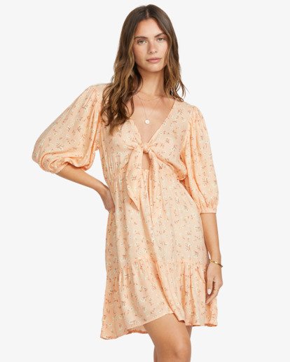 Night Fall Mini - Puff Sleeve Midi Dress for Women  24B131512