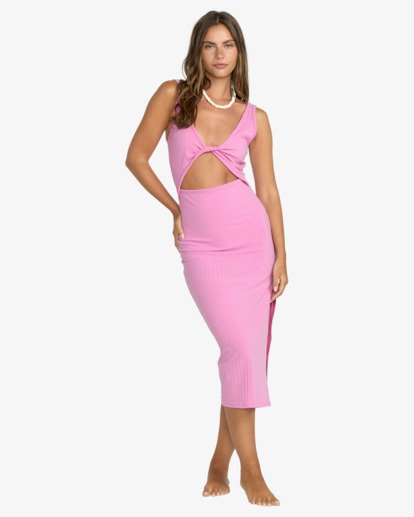 billabong, Take A Look - Rib Knit Dress for Women, BRIGHT ROSE (rse) Take A Look - Rib Knit Dress for Women  24B131526