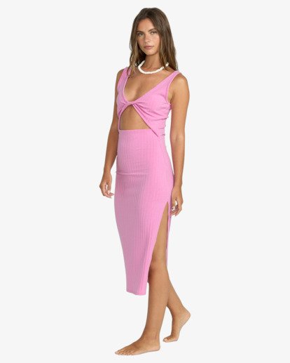 billabong, Take A Look - Rib Knit Dress for Women, BRIGHT ROSE (rse) Take A Look - Rib Knit Dress for Women  24B131526